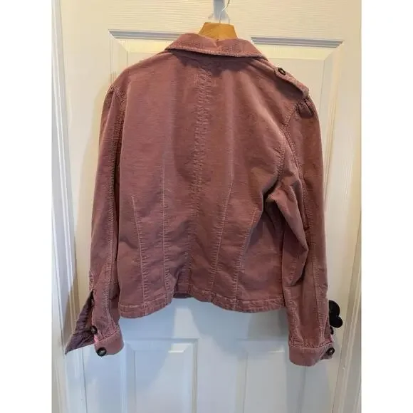 Kut From The Kloth Women’s Size XL Pink Corduroy Button Down Jacket - Picture 5 of 5